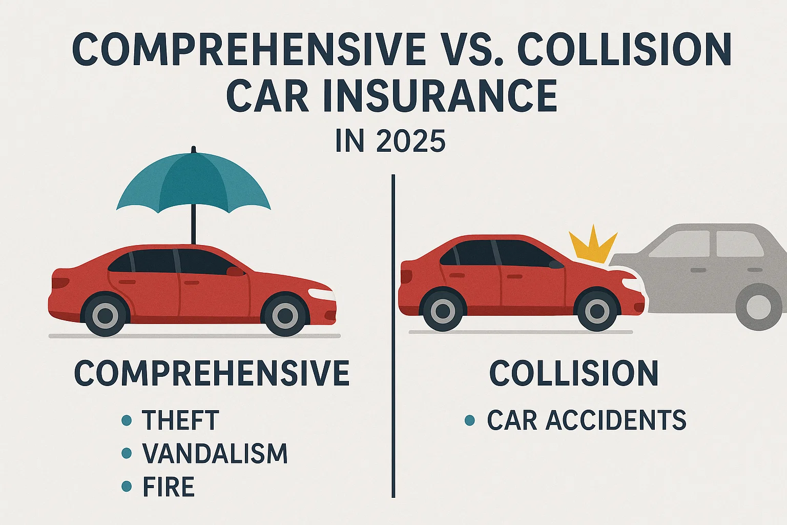 Understanding Comprehensive vs. Collision Car Insurance in 2025 Hero Image